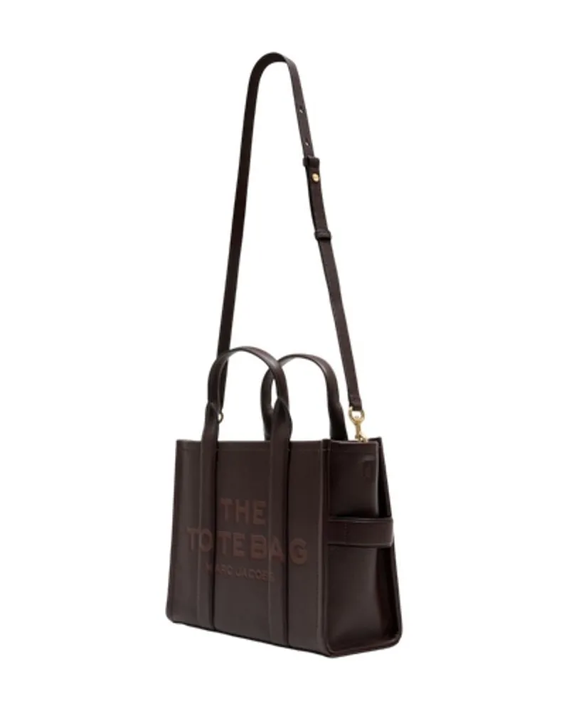 Marc Jacobs Women's The Medium Tote -  Leather Brown Cowhide Bags Totes-Shopping-Bags Brown