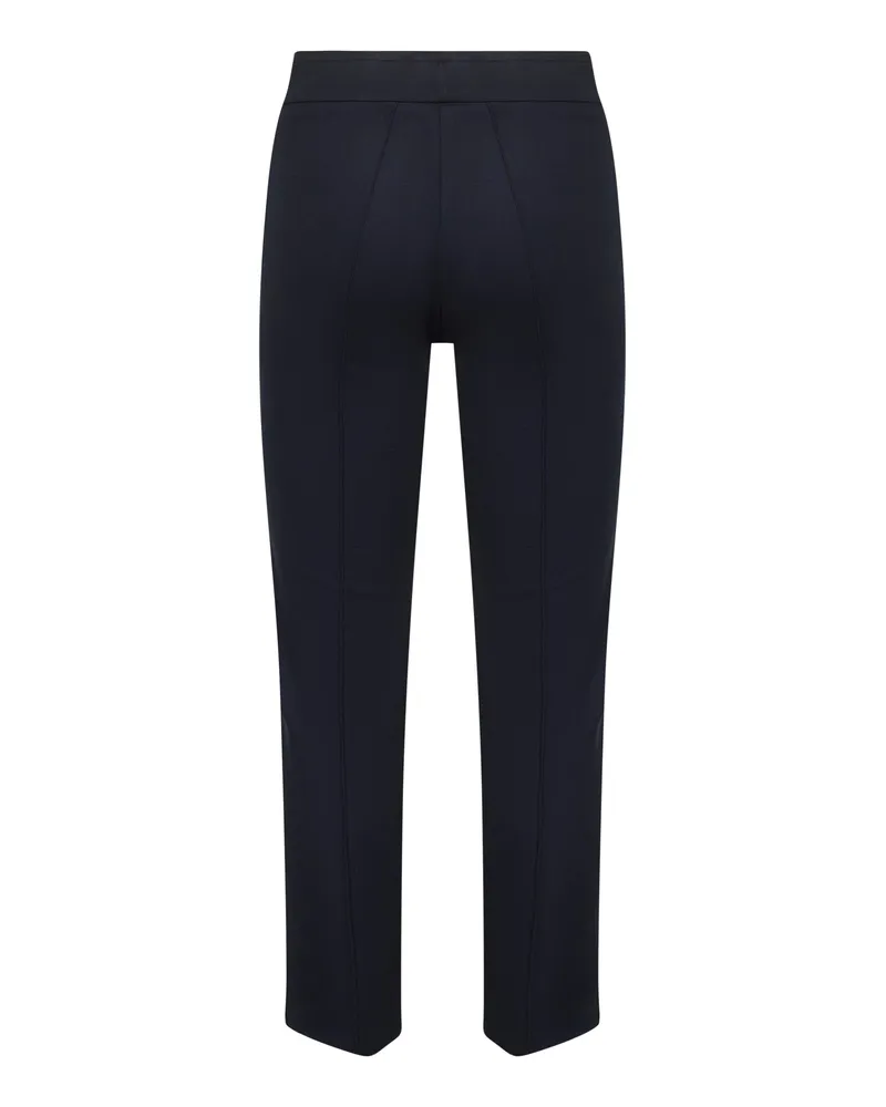 Blanca Stretch Jersey Trumpet Trousers — Blue Blue