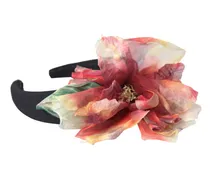 Silk Floral Hair Accessory — Black