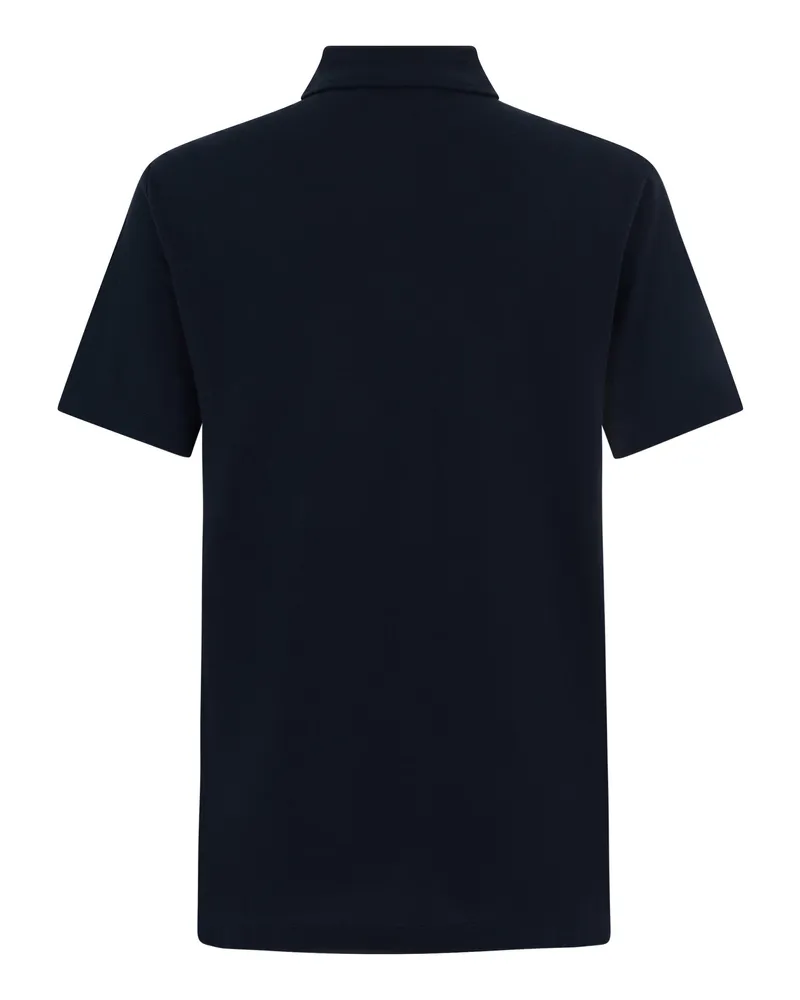 Slowear Men's Polo Shirt Dark Blue Cotton T-shirts And Polos Navy