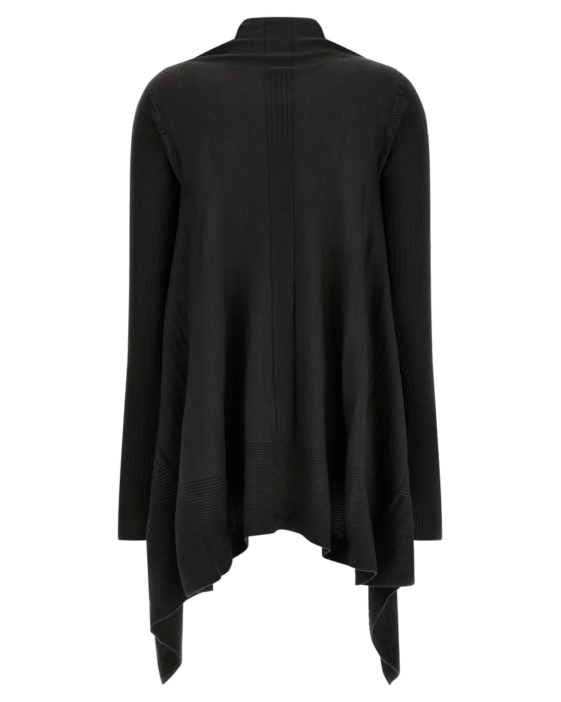 Rick Owens Women's Black Cotton Cardigan Clothing Black