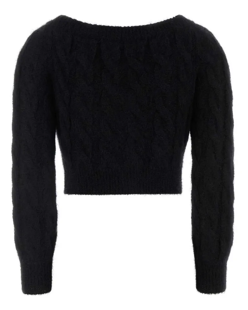 Alessandra Rich Black T-Shirts And Polos Black