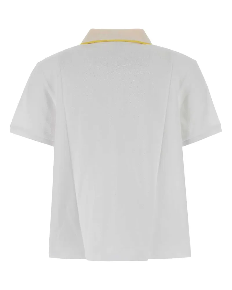 Loewe Piquet Cotton Polo Shirt — White White