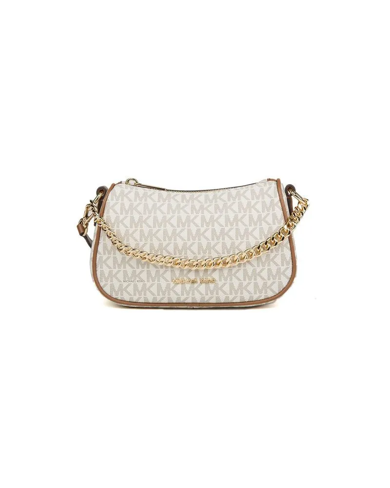 Michael Kors Carmen Shoulder Bag — Beige Beige