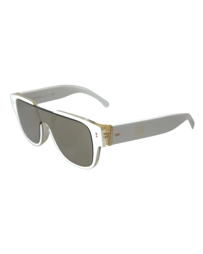 Dolce & Gabbana Women's White Acetate Mirror Lenses Dg4356 Sunglasses White