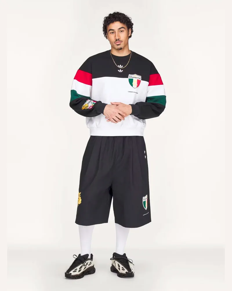 adidas Men Sweatshirt Crewneck Cotton Black Sweatshirts Sweater Black