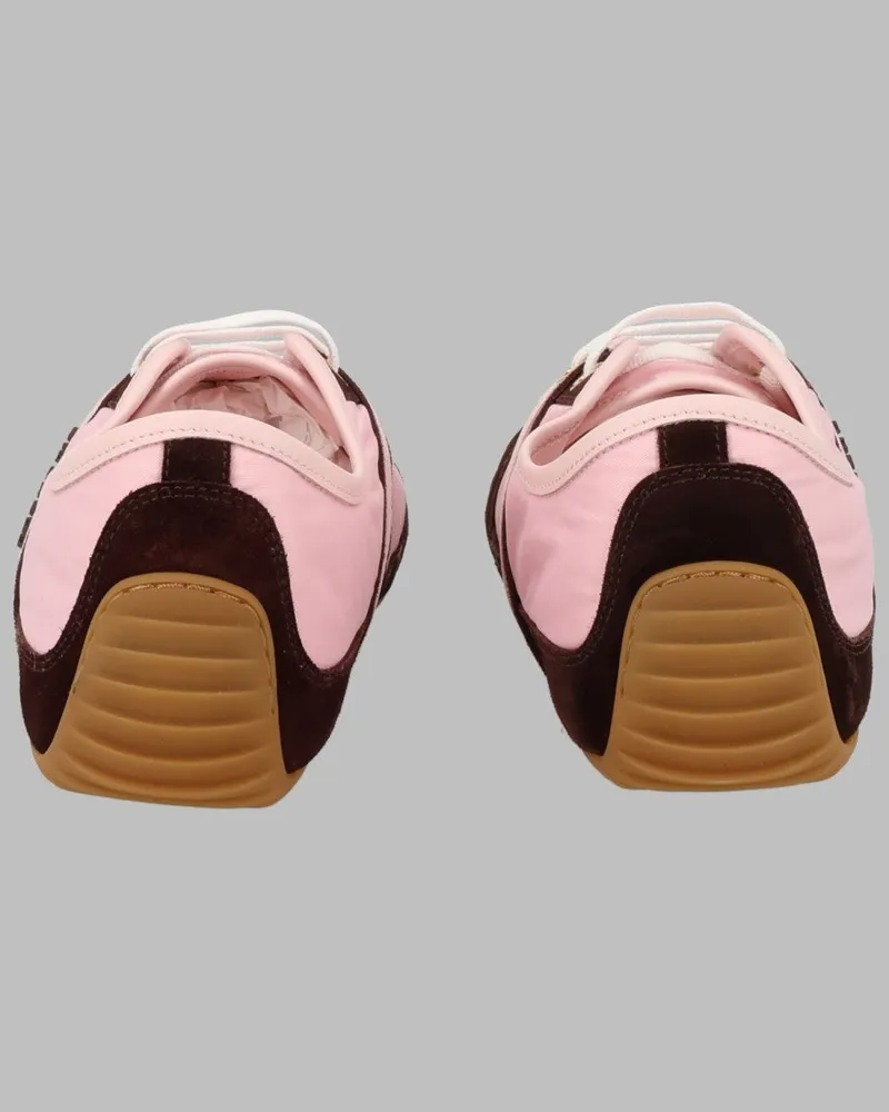 Givenchy Suede-Detail Low-Top Sneaker — Pink Pink