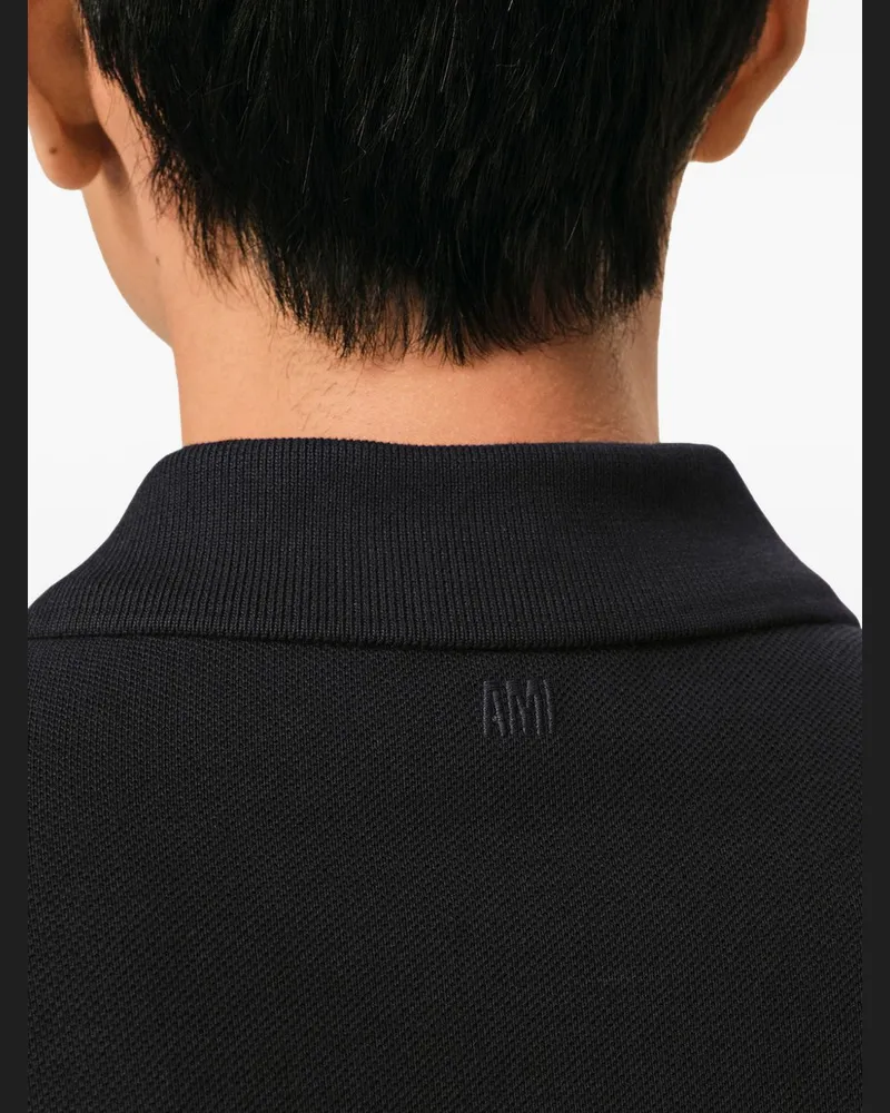 AMI Paris Polo — Black Black
