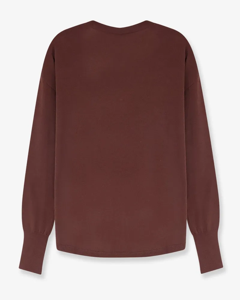 ASPESI Women's Sweater Virgin Wool Brown Brown