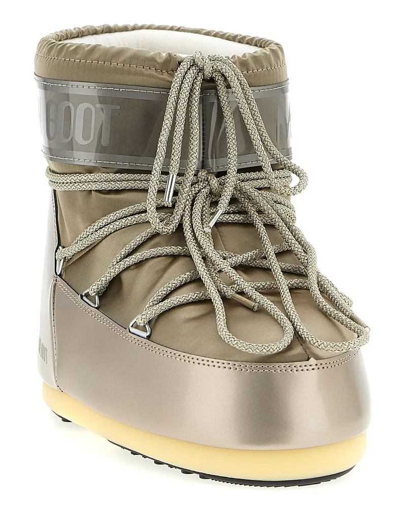 Moon Boot Icon Low Glance Ankle Boot — Cream Cream