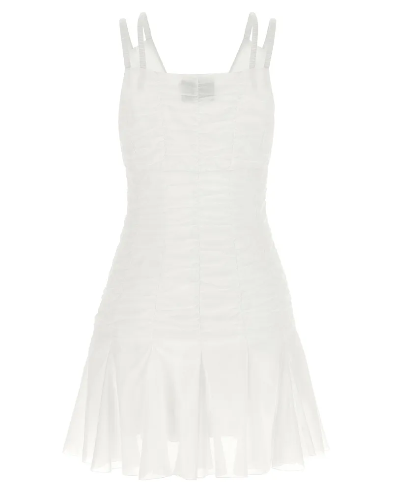 Giovanni Bedin Smocked Cotton Dress — White White