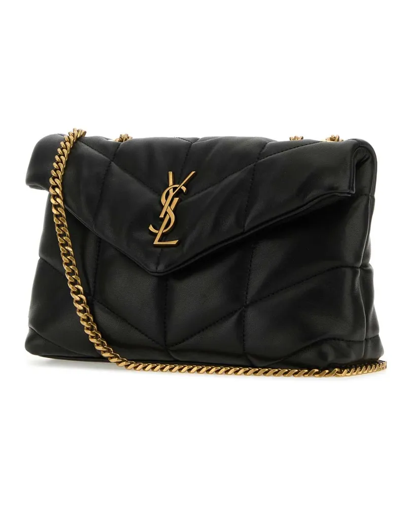 Saint Laurent Women's Black Nappa Leather Puffer Toy Crossbody Bag Nero Borse A Tracolla Black