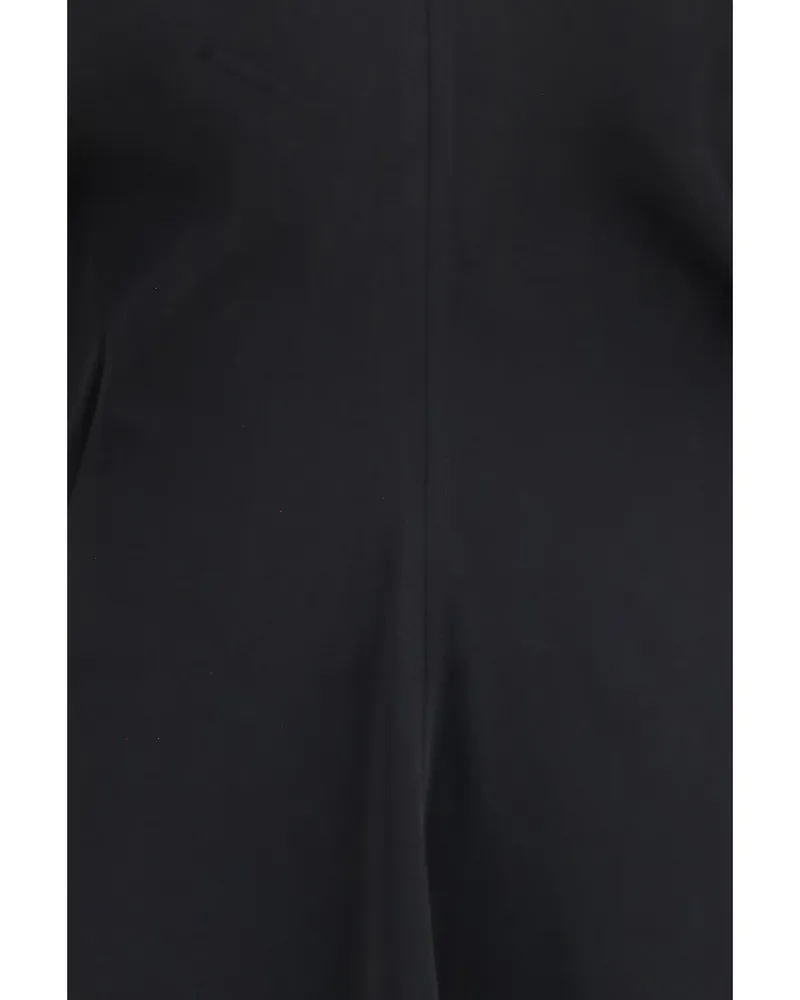 Totême Open-Back with Integrated Neck Scarf Dress — Black 