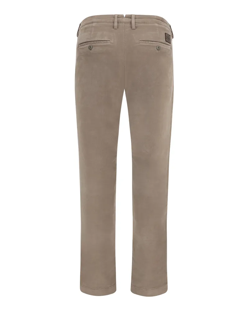 Jacob Cohën Men's Bobby Slim Chino Pants Stretch Cotton Gabardine B75 Cotton; Elastane Trousers Beige