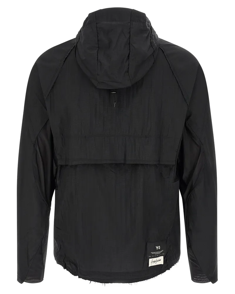 Y-3 Men's Black Polyamide Shell Jacket Clothing Black