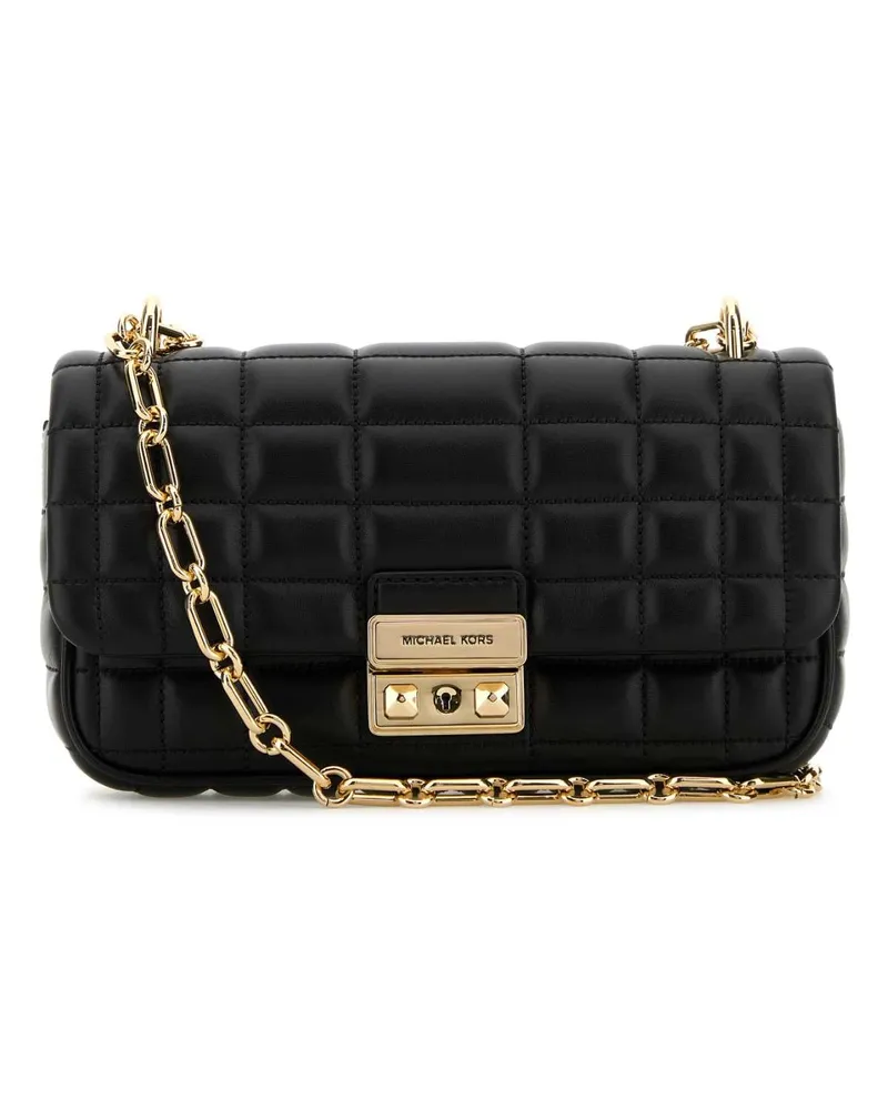 Michael Kors Women's Black Leather Small Tribeca Shoulder Bag Borse A Tracolla Black