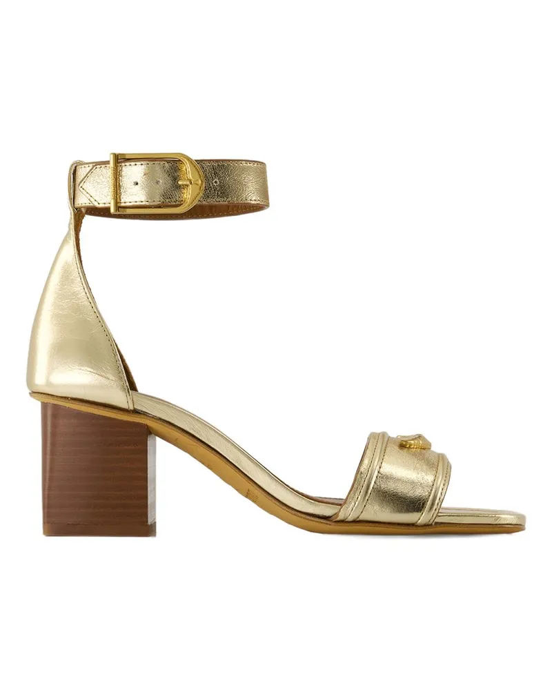 Zadig & Voltaire Women's Caprese Wings Sandals -  Leather Gold Calfskin Shoes Gold