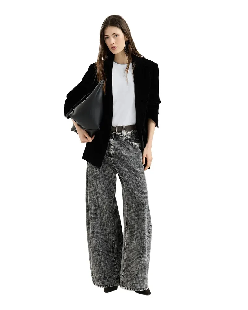Brunello Cucinelli Stretch Cotton Jersey T-Shirt — Gray Gray