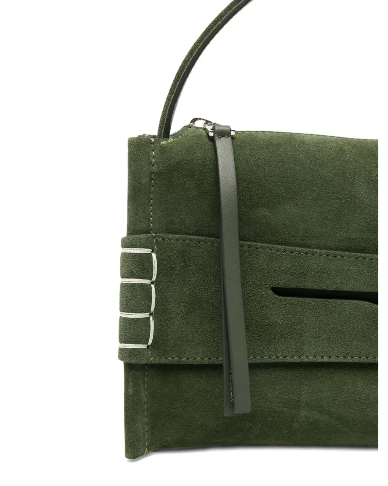 032c Suede Top Handle Shoulder Bag — Olive Olive