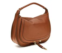 Women's Marcie Shoulder Bag Clay Brown Calf Leather Bos Taurus