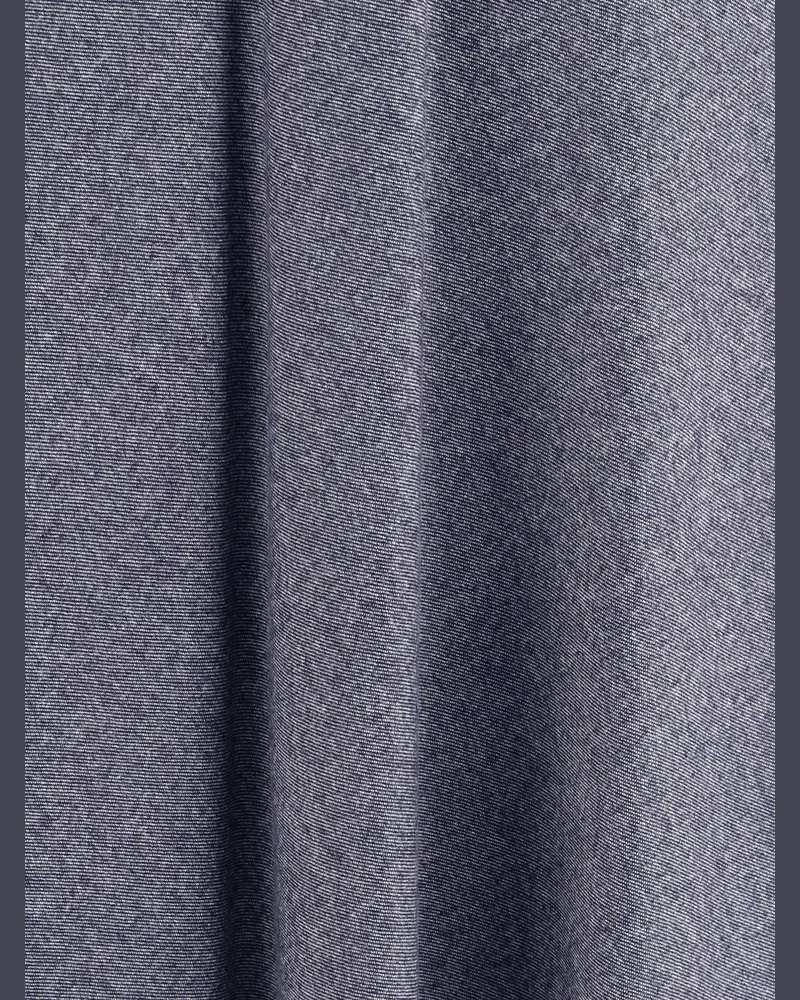 Sara Roka Women's Flared Midi Skirt Denim Effect Cotton Gray