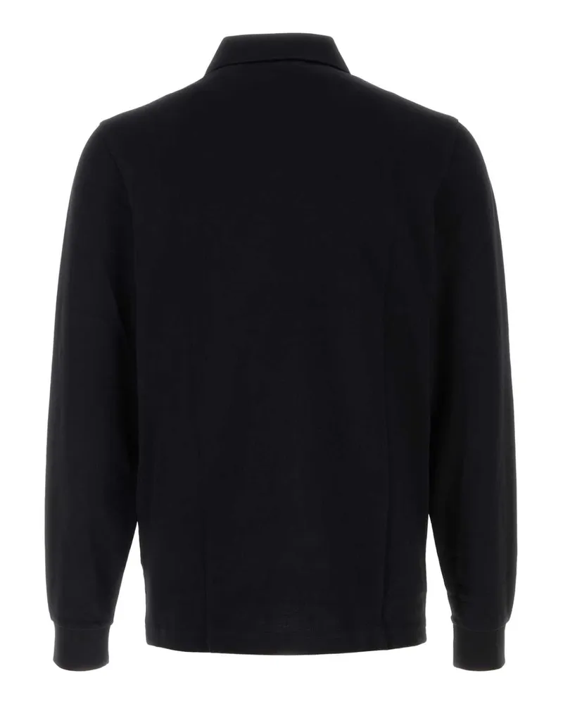 Fred Perry Men's Long Polo Shirt Black Cotton Black