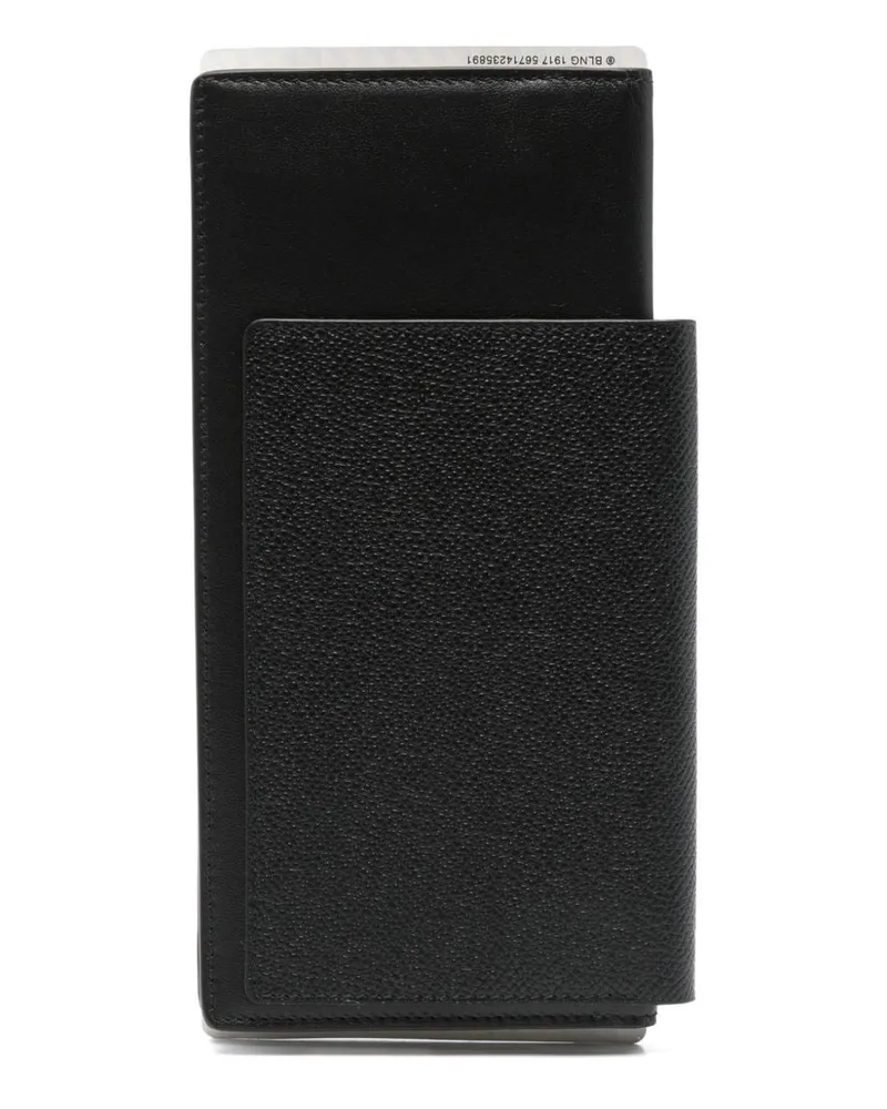 Balenciaga Leather Passport Holder — Black Black