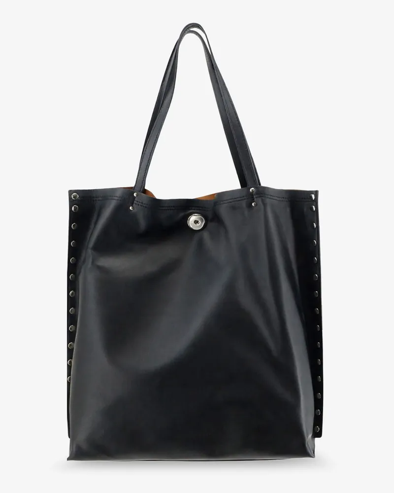 Zanellato Women's Leather Shopping Bag A Spasso Black Tote Black