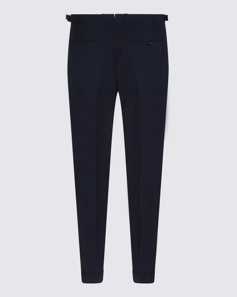 Berwich Men's Trousers Blue Co Ea Navy