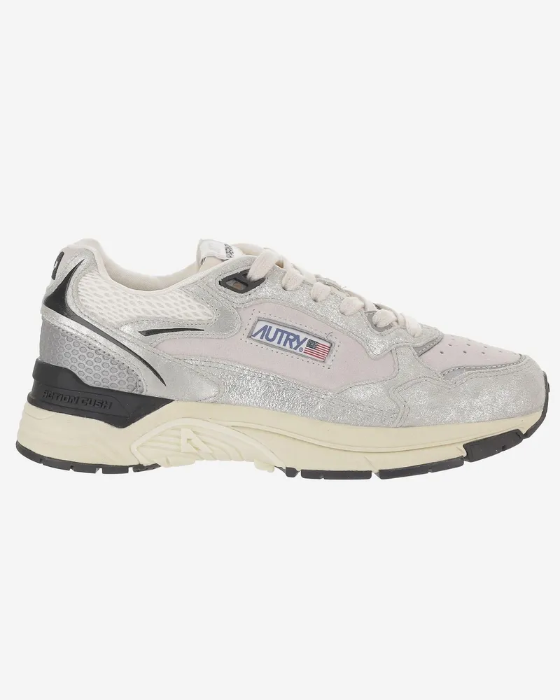 AUTRY Women's Sneakers Hyperway Multicolour Leather Trainers White