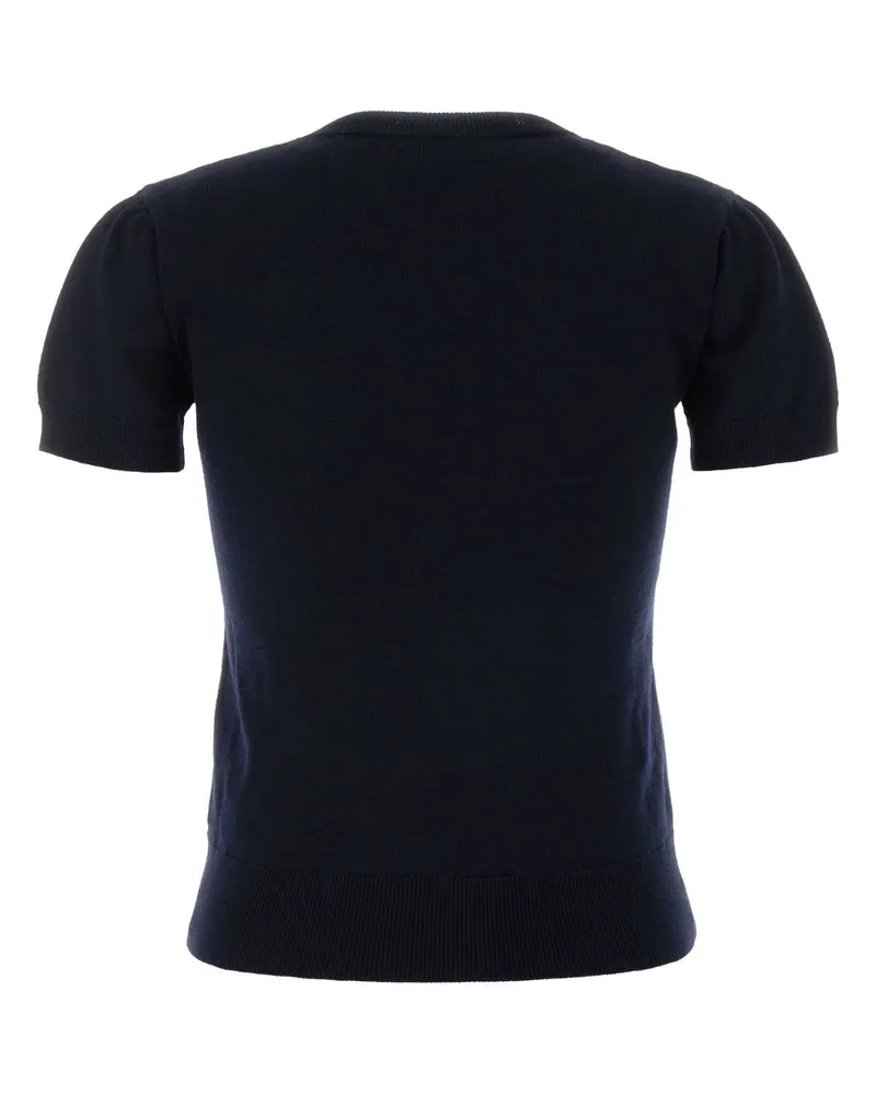 A.P.C. Women's Dark Blue Wool Blend Gia Sweater Darknavy Exterior: Virgin Cotton Maglieria Navy