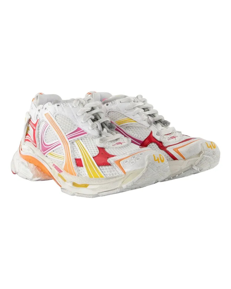 Balenciaga Women's Multicolor Technical Sneakers White Synthetic White