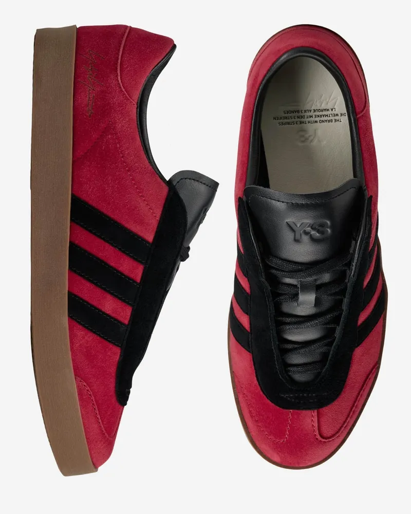 adidas Men's Trainers Gazelle Active Maroon-Black Leather Maroon/black Sneaker Red
