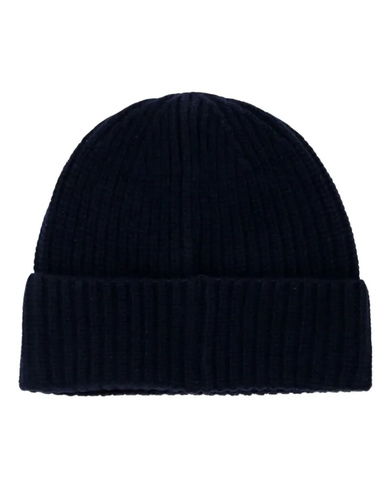 Stone Island Men's Virgin Wool Hat Midnight Blue Navy