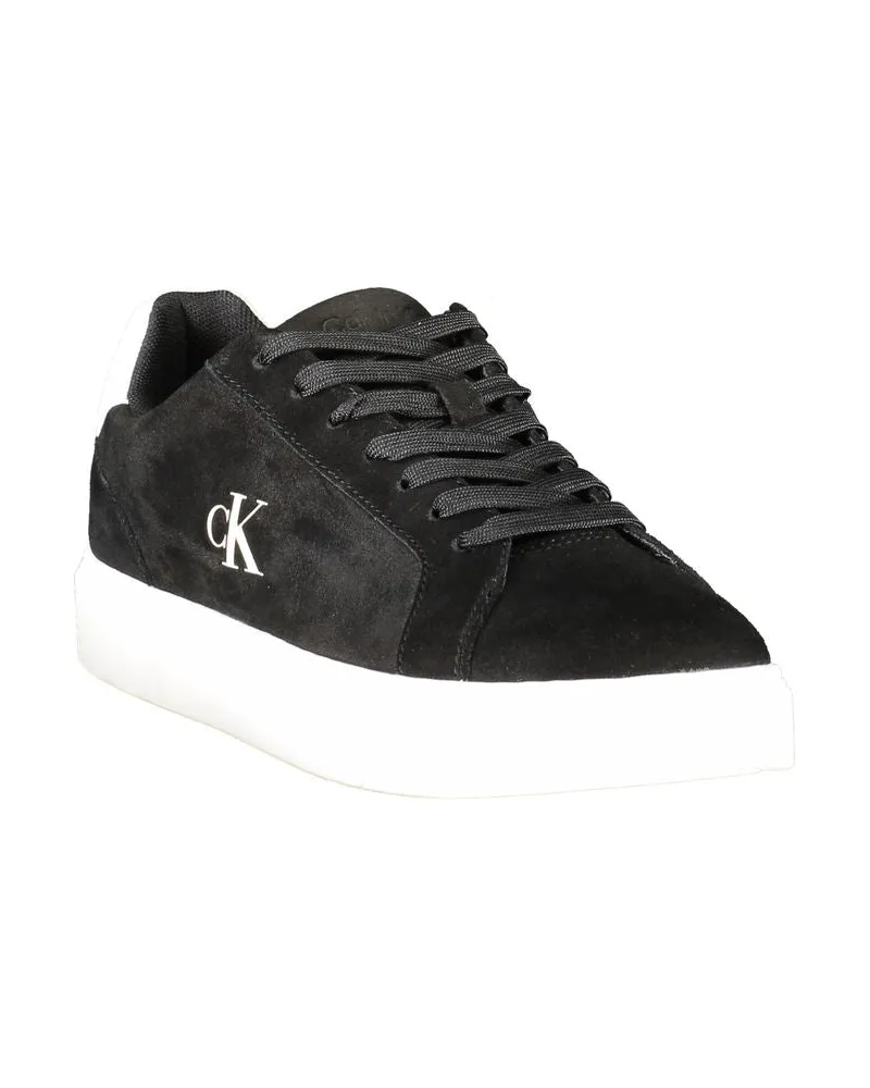 Calvin Klein Logo Print Sneaker — Black Black