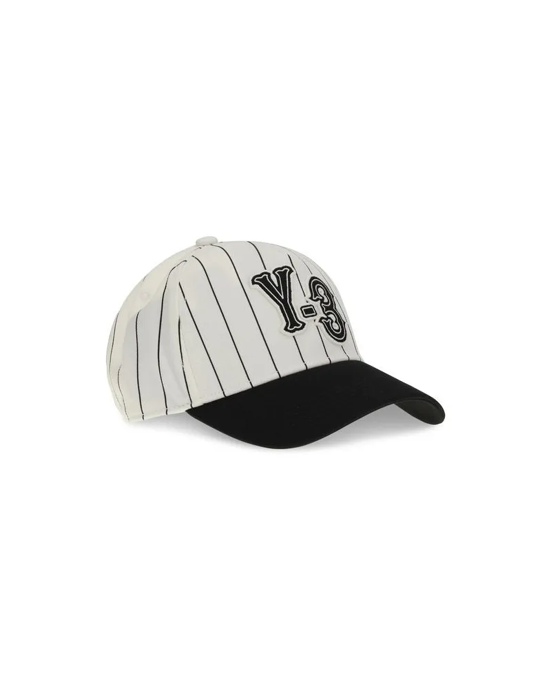 Y-3 Men's White Polyester Cap (baseball Hat White