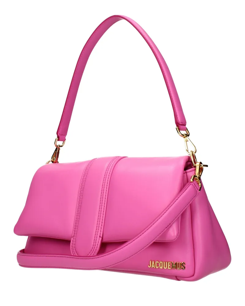 Jacquemus Women's Pink Leather Shoulder Bag Pink