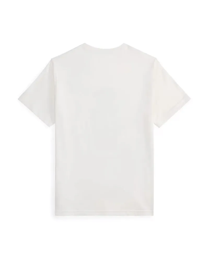 Ralph Lauren Logo-Embroidered Bear T-Shirt — White White