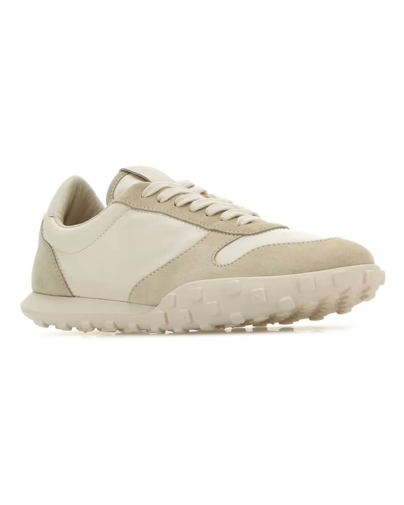 Jil Sander Men's Two-Tone Fabric And Suede Sneakers Vapour Beige