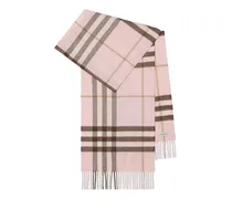 Check Cashmere Scarf — Pink