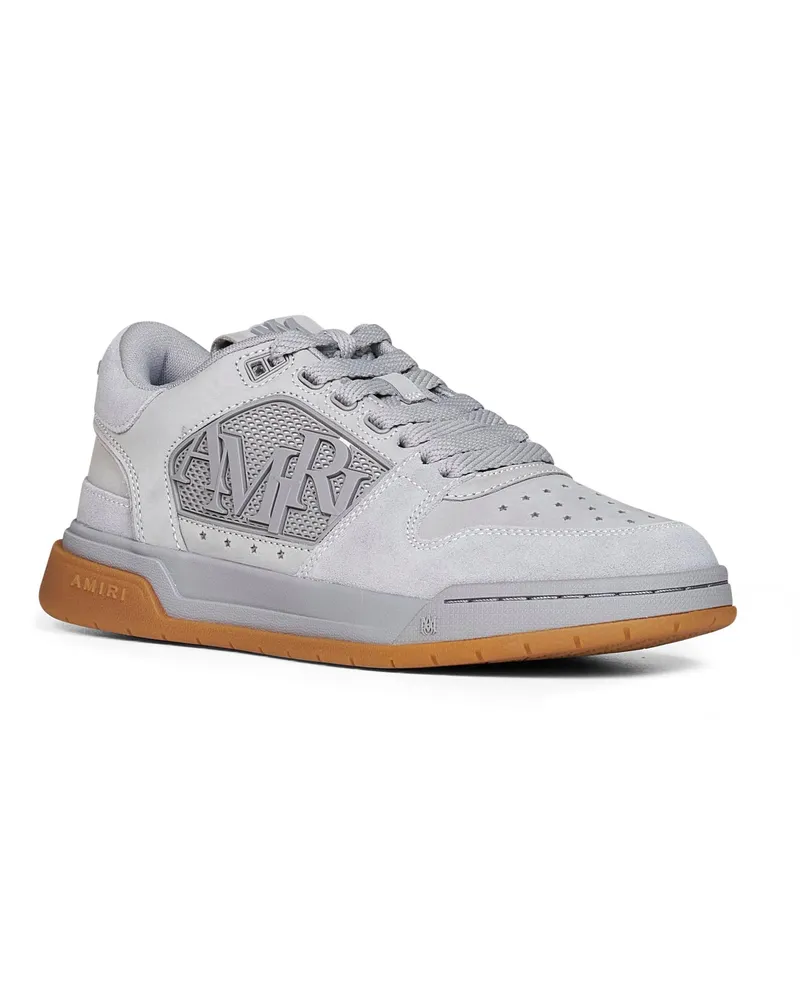 Amiri Men's Sneakers Classic Low Grey Suede Leather Trainers Gray
