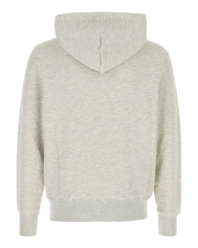 AUTRY Men's Melange Light Grey Cotton Sweatshirt Jerseymelange Exterior: Felpe Sweater Gray