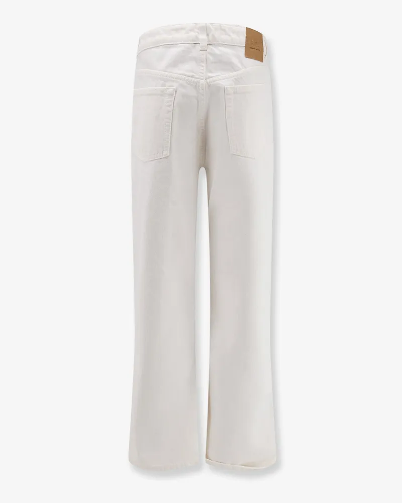 AMI Paris Men's Trousers Cotton White White