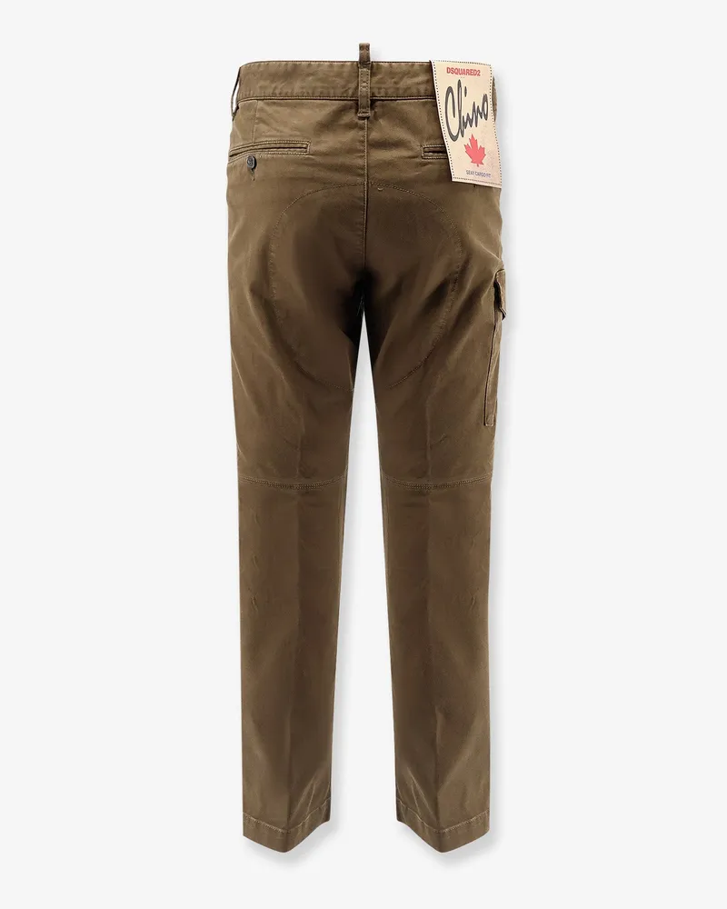 Dsquared2 Men's Cargo Cotton Trousers Green Green