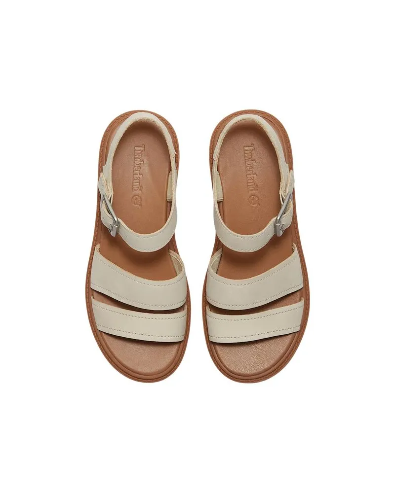 Timberland Leather Platform Sandal — Beige Beige