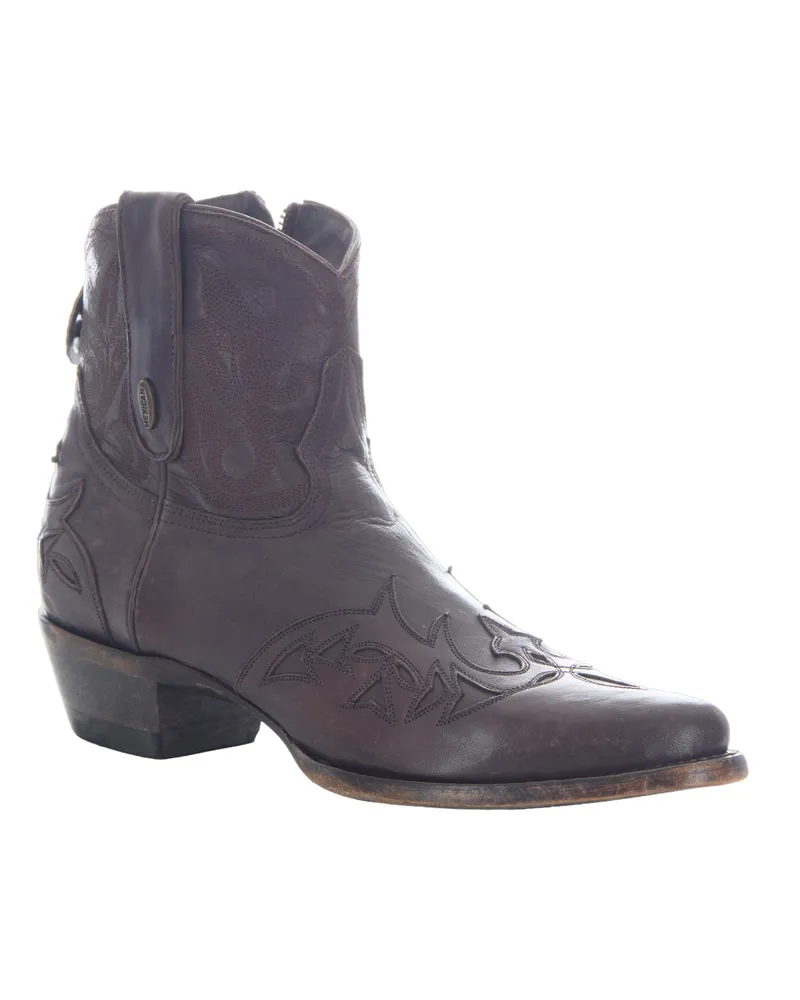 Mexicana Stitched Ankle Boot — Brown Brown