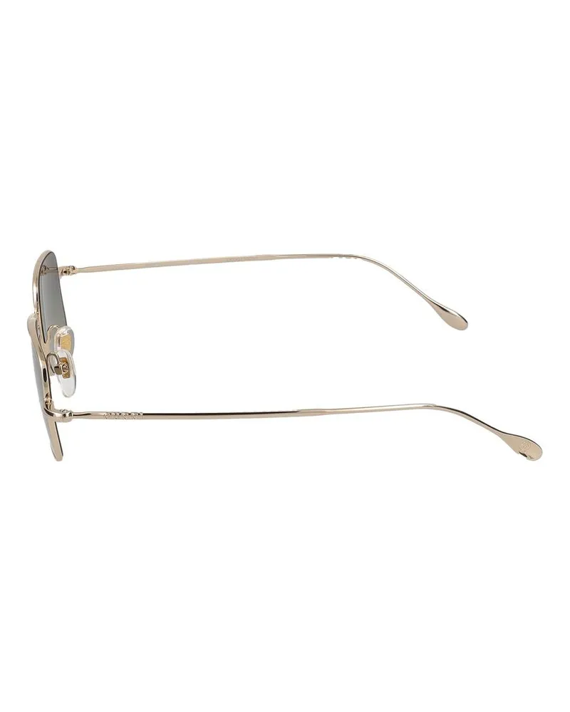Gucci Unisex Sunglasses  Gg1813s 001 Gold Grey 22-145 Metal Gold