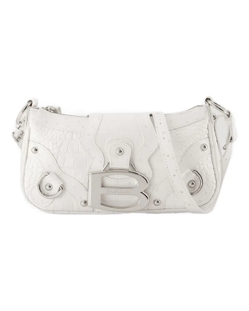 Balenciaga Women's Essex Small Shoulder Bag -  Synthetic White Shoulder-Hobo-Bags White