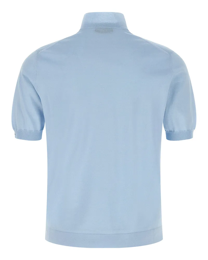 Prada Lightweight Cotton Sweater — Light Blue Light