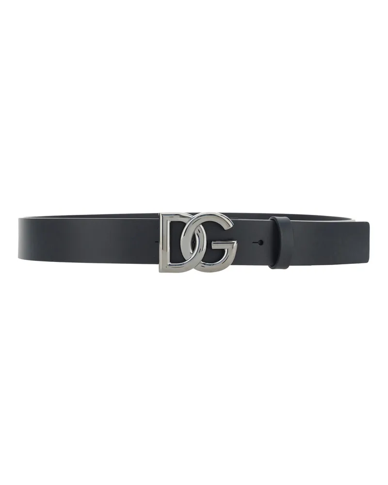 Dolce & Gabbana Men's Tosca Belt Nero-Rut.ultr.black Calf Leather Bos Taurus E Braces Nero/rut.ultr.black Black